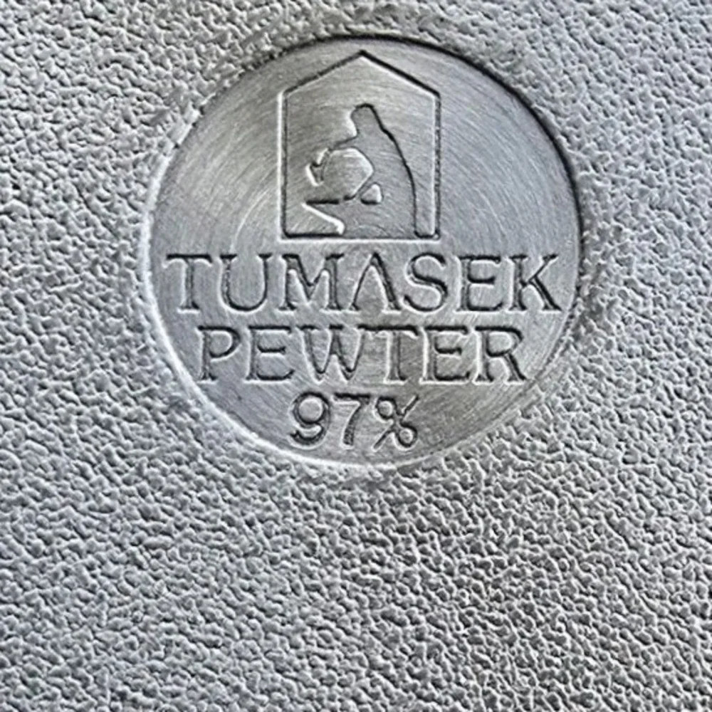 Tumasek Pewter 97% Shenzhen Water Supply Group Commemorative Plate 8 Inch Silver